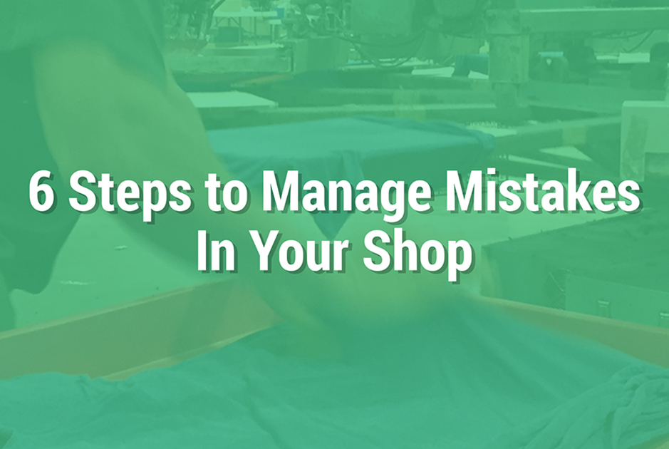 inksoft article how to manage printing shop mistakes