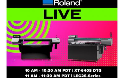 Roland DGA to Conduct Live Product Launch Event