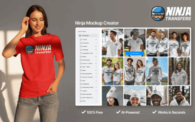 Ninja Transfers Launches Online Mockup Creator for Custom DTF Decorators