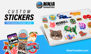 Ninja Transfers full-color vinyl custom stickers