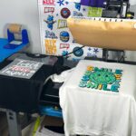 Ninja Transfers double platen heat press DTF apparel decorating