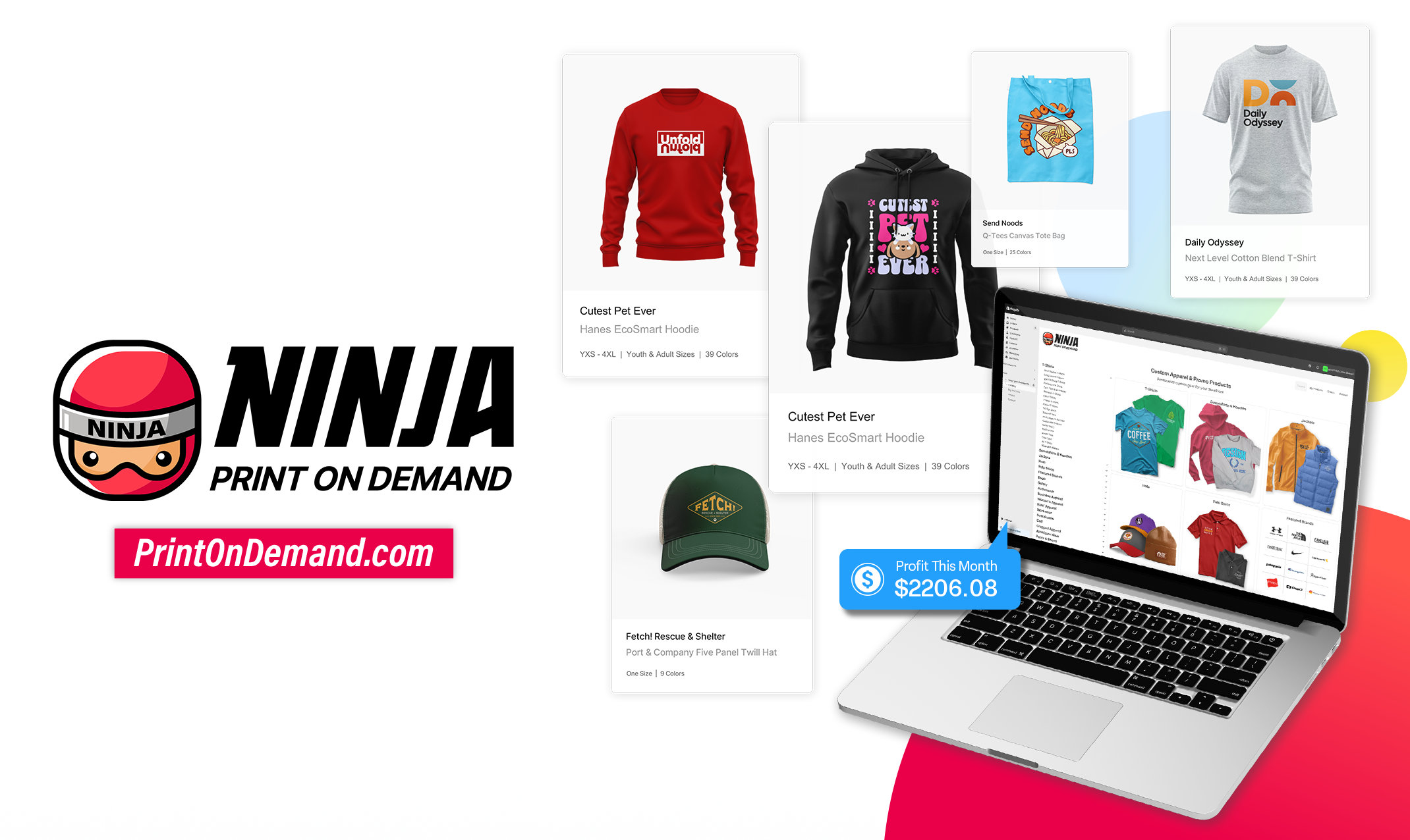 Ninja Transfers Ninja Print on Demand POD service