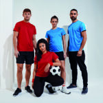 TriDri Active models wearing soccer uniforms
