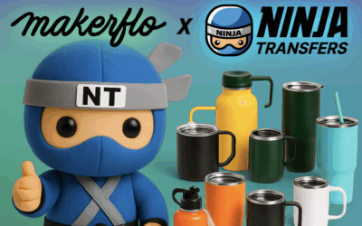 Ninja Transfers Teams Up with Blank Merch Supplier MakerFlo