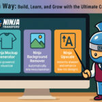 Ninja Transfers University mockup creator design