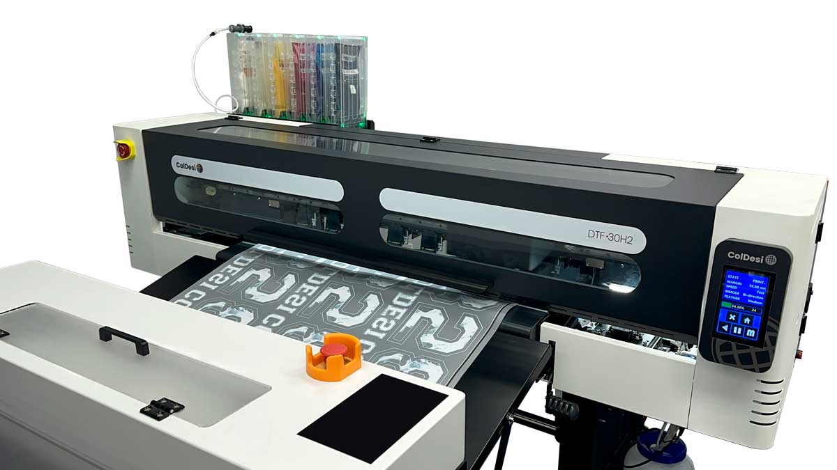 ColDesi 30H2 DTF Printer and CAIMS system