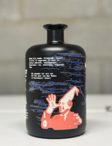 Inkcups Helix ONE, direct-to-object printing, custom bottle printing, personalised spirits bottles, beverage packaging personalisation Sterkstokers Distillery