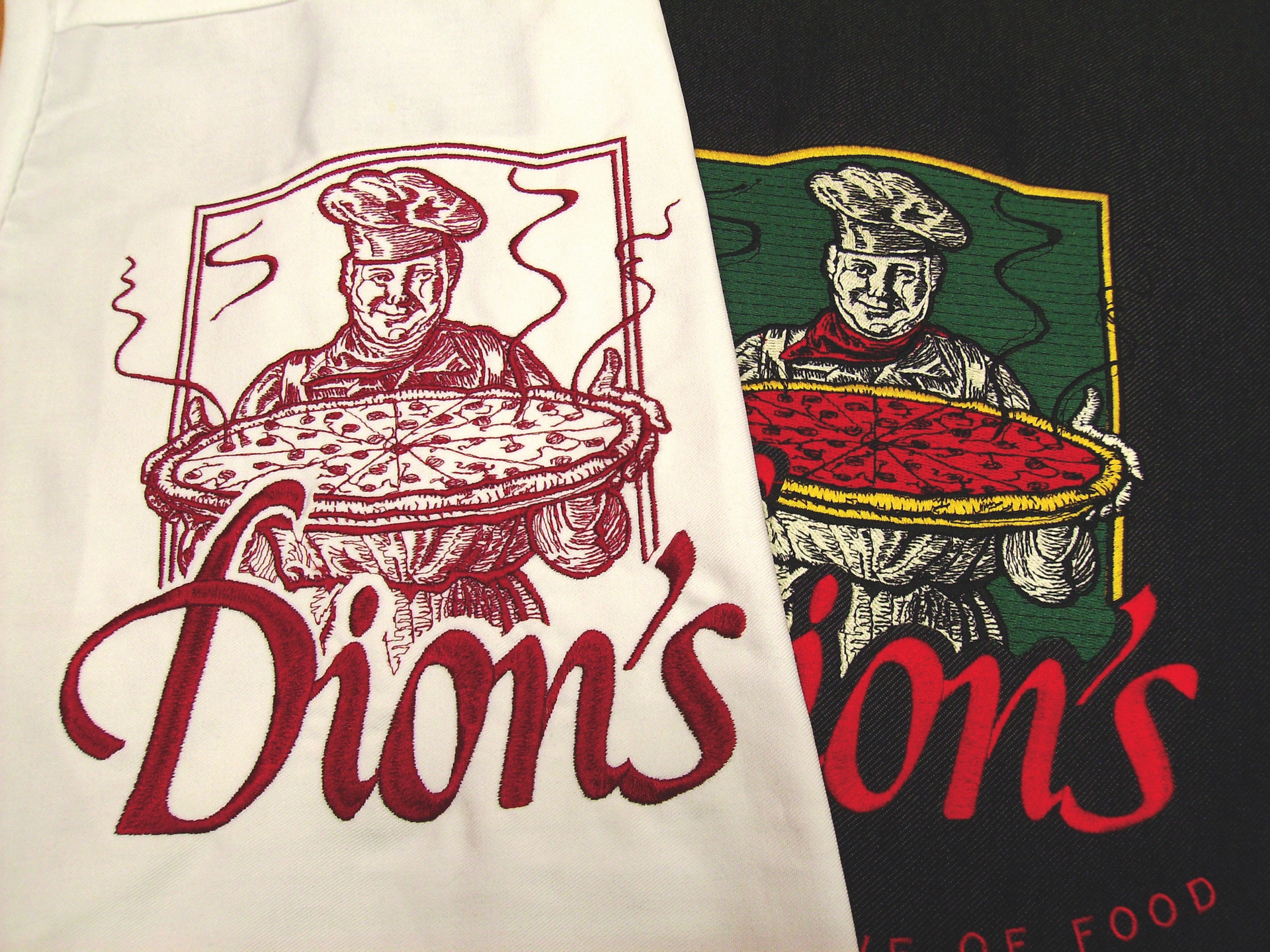 Custom machine embroidery design after digitizing