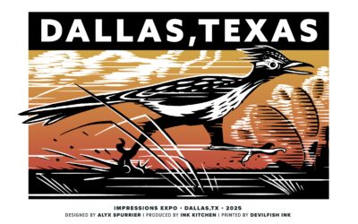 Ink Kitchen Presents 2025 Impression Expo Dallas Poster Design
