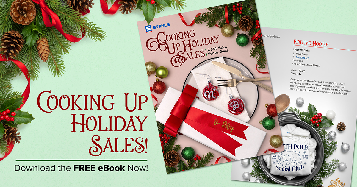 STAHLS' heat press, DTF holiday decorated apparel gift guide