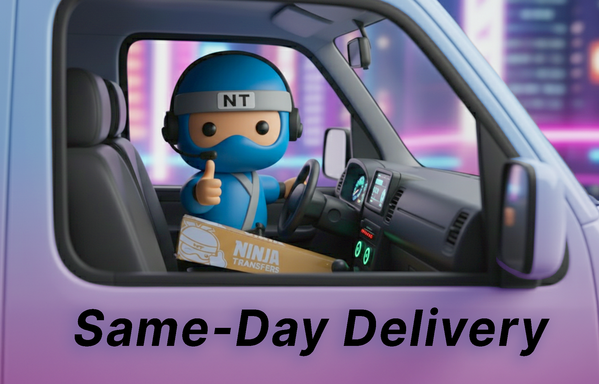 Ninja Transfers team preparing DTF orders for local same-day delivery in Philadelphia.