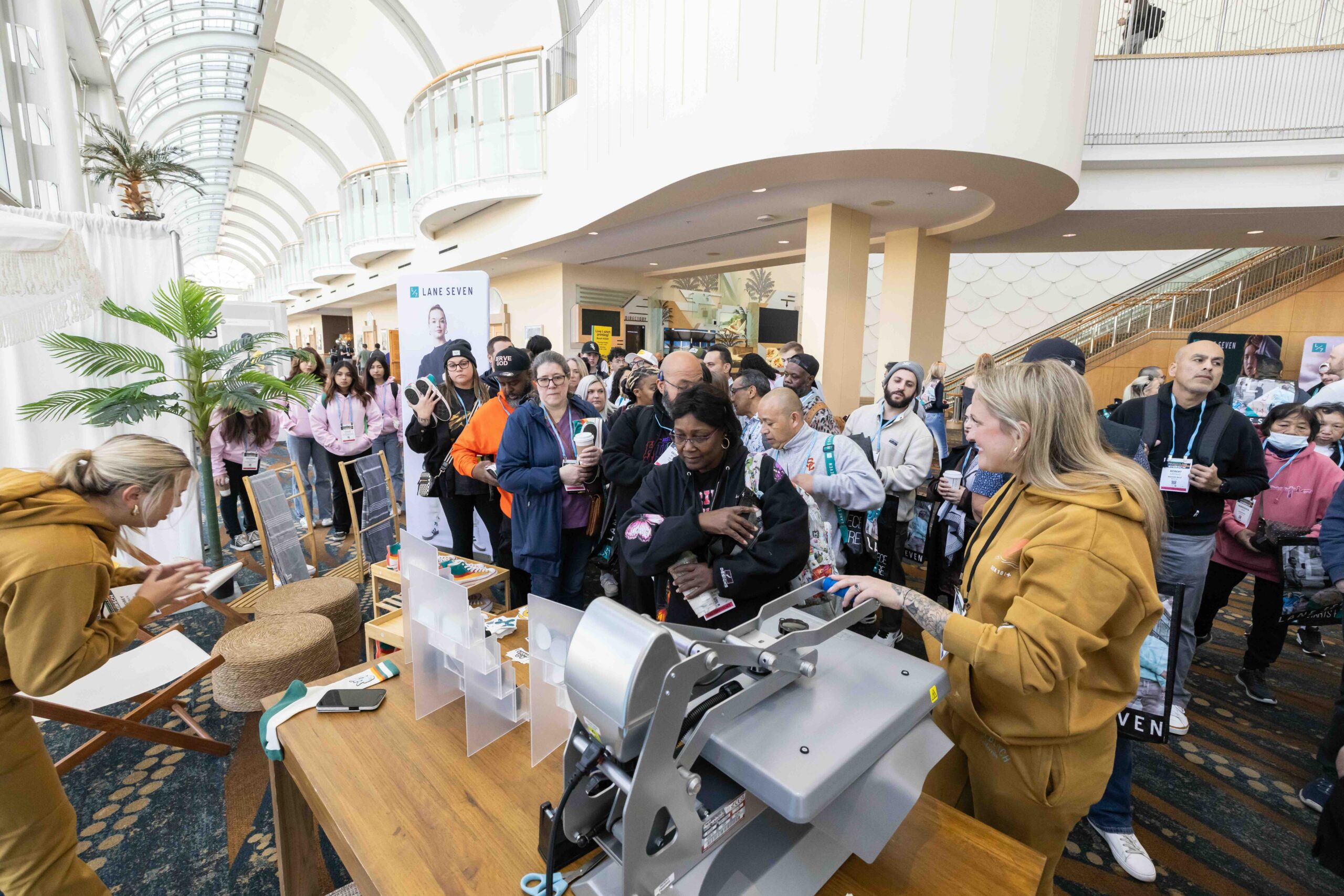 STAHLS' activation Impression Expo decorated apparel show Long Beach, California