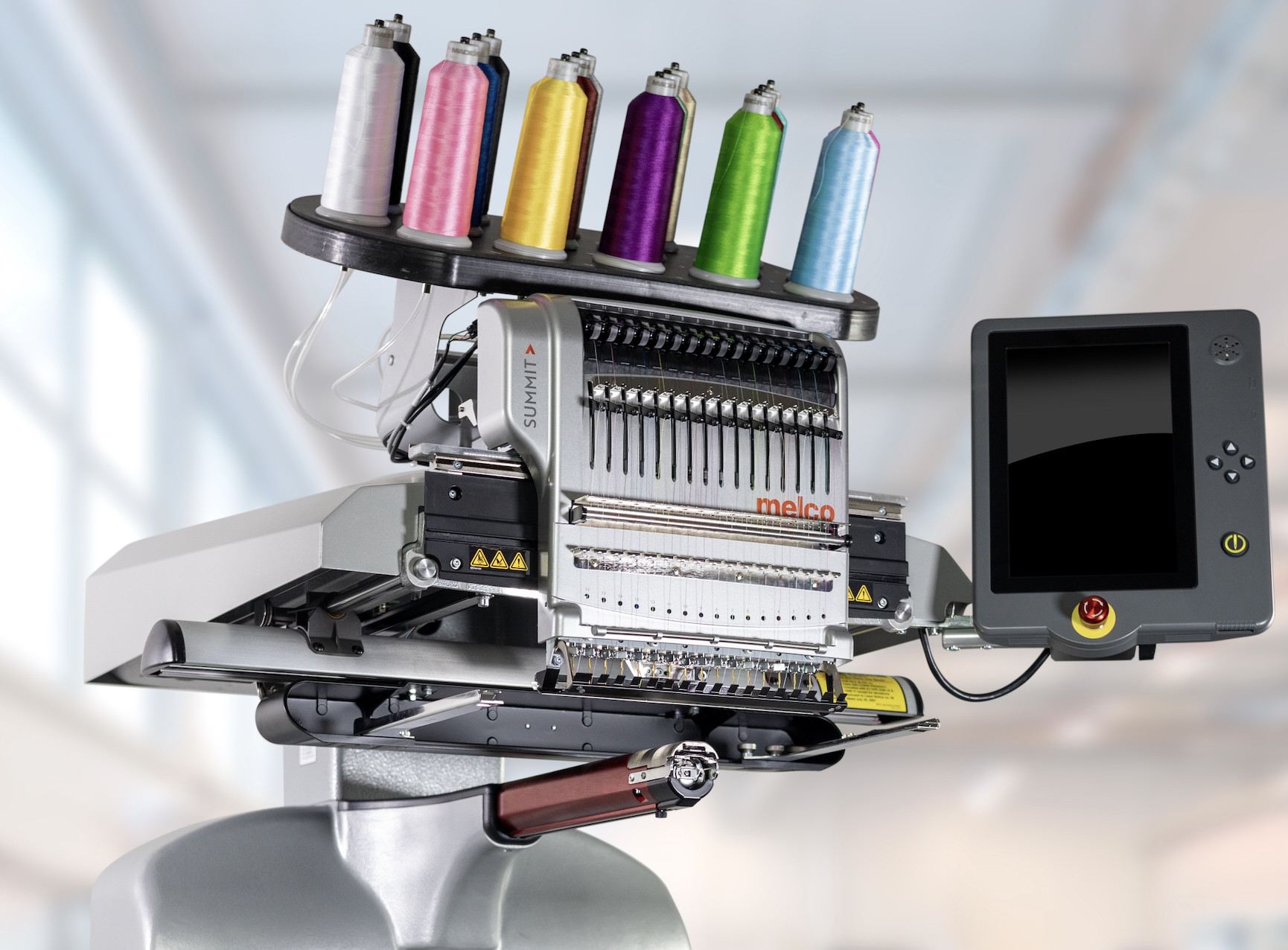 Melco SUMMIT custom embroidery machine