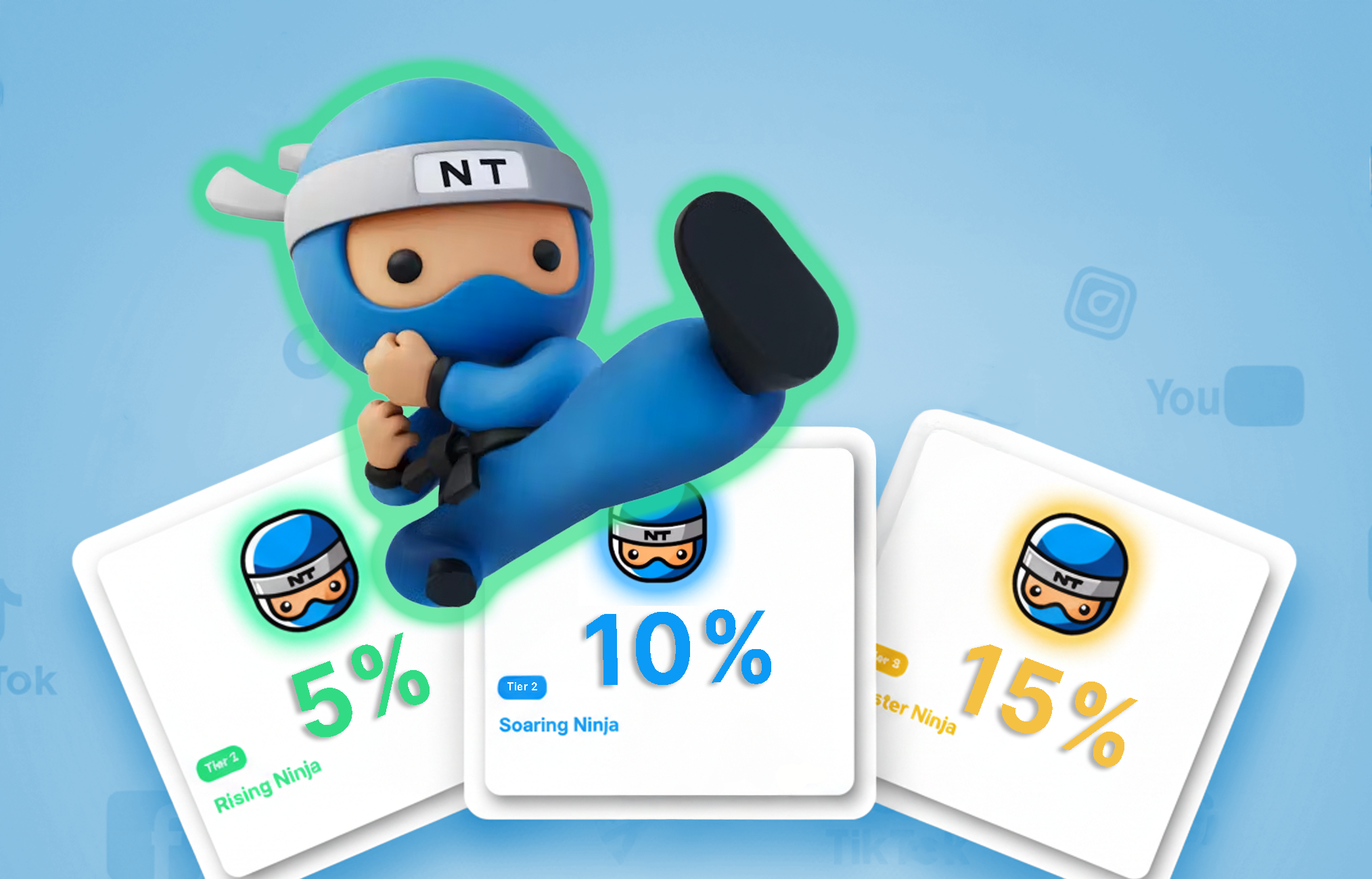 Stack of Ninja Transfers DTF gang sheets printed in full color.