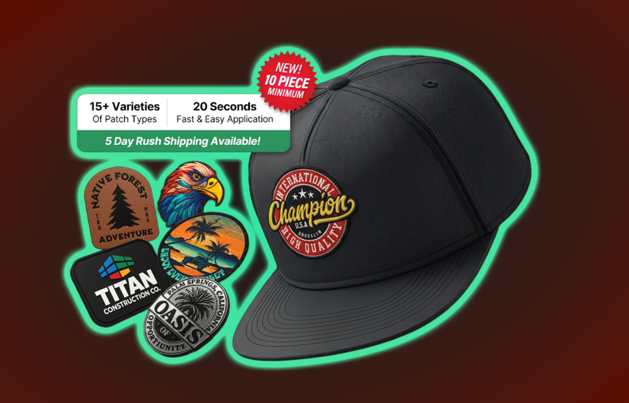 Ninja Transfers customer heat press patches minimum order quatities