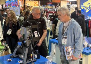 2026 Impressions Expo decorated apparel trade show, Long Beach, California, attendees