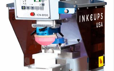 Inkcups Demonstrating Single-, Double-color Pad Printing at 2026 Impressions Expo