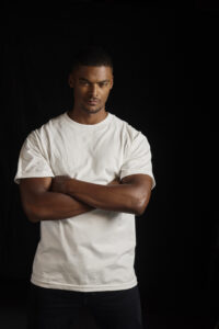 Male model wearing Hanes Beefy HanesPrintwear