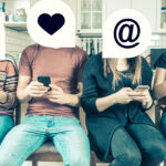 Gen Z shoppers discovering apparel brands through social media and influencer content on mobile phones.