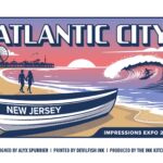 Ink Kitchen custom screen-printed poster at the 2026 Impressions Expo decorated apparel trade show in Atlantic City, New Jersey