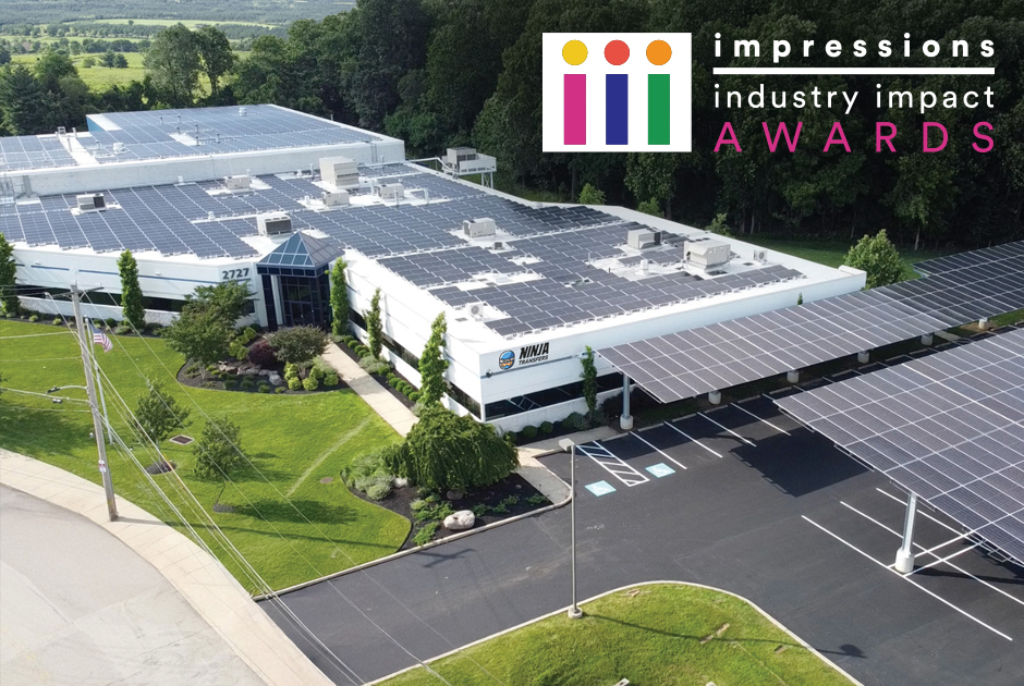 Ninja Transfers has been awarded the 2026 Impressions Industry Impact (III) Award for its Environmental Business Practices