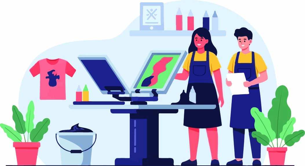 Graphic improving decorated apparel shop business practices