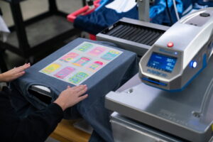 STAHLS' dual air fusion heat press for apparel decoration