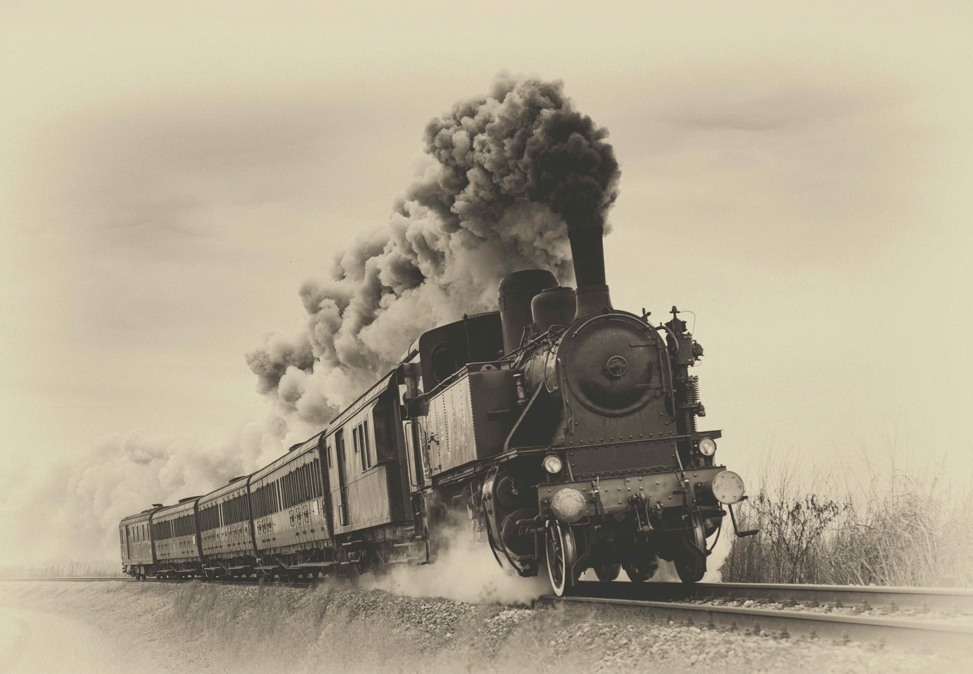Steam train, industrial revolution, speed, flexibility and the custom decorated apparel industry