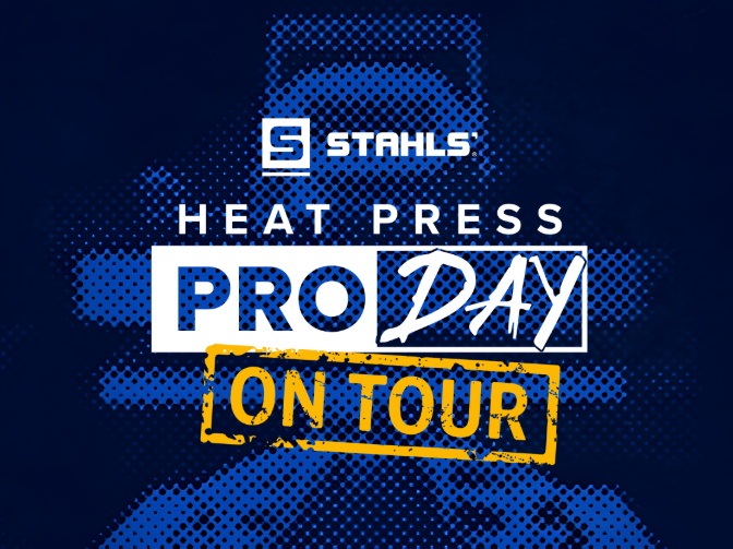 STAHLS' Heat Press Pro Day on Tour decorated apparel