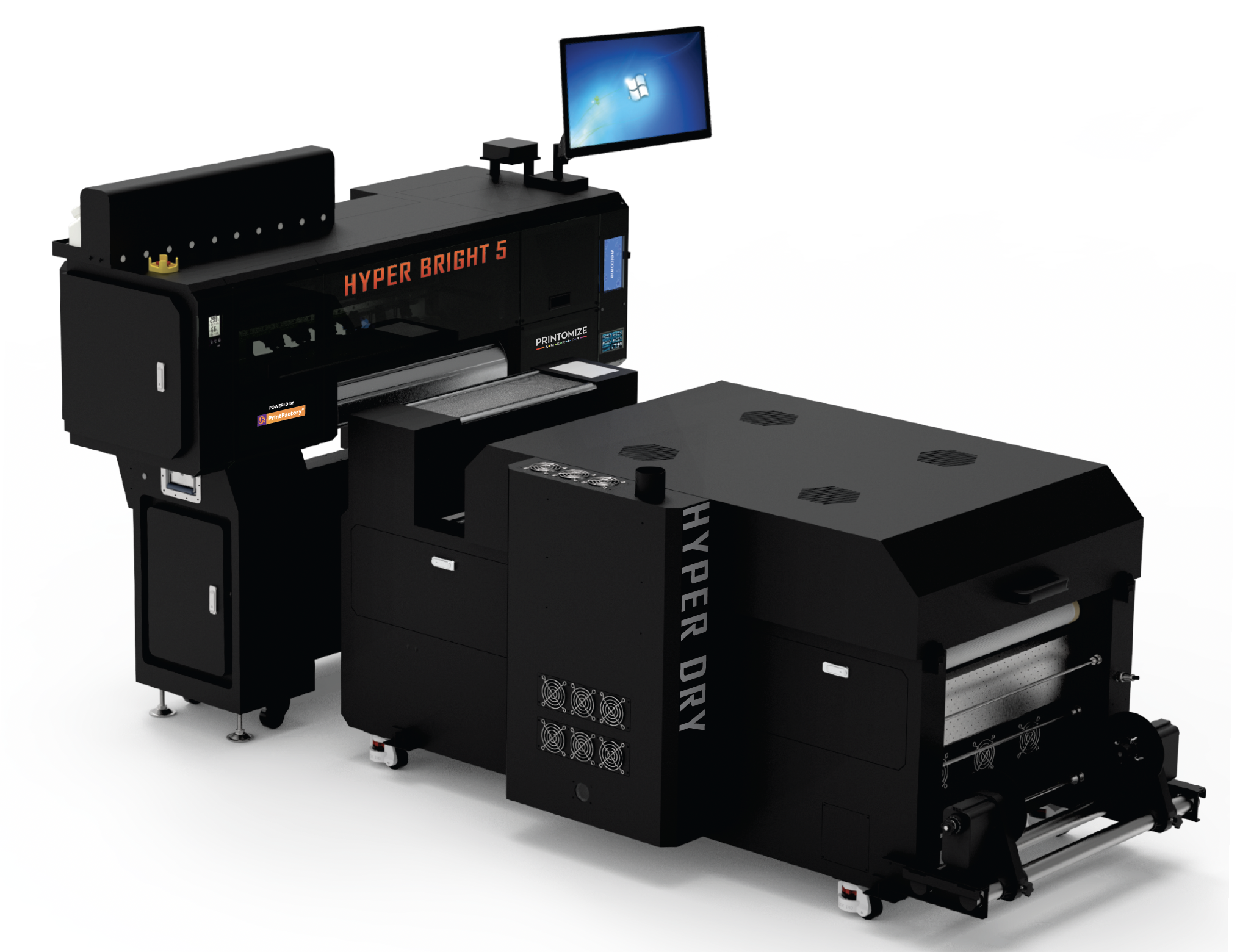 Printomize America Hyper Series DTF decorated apparel printer and platform