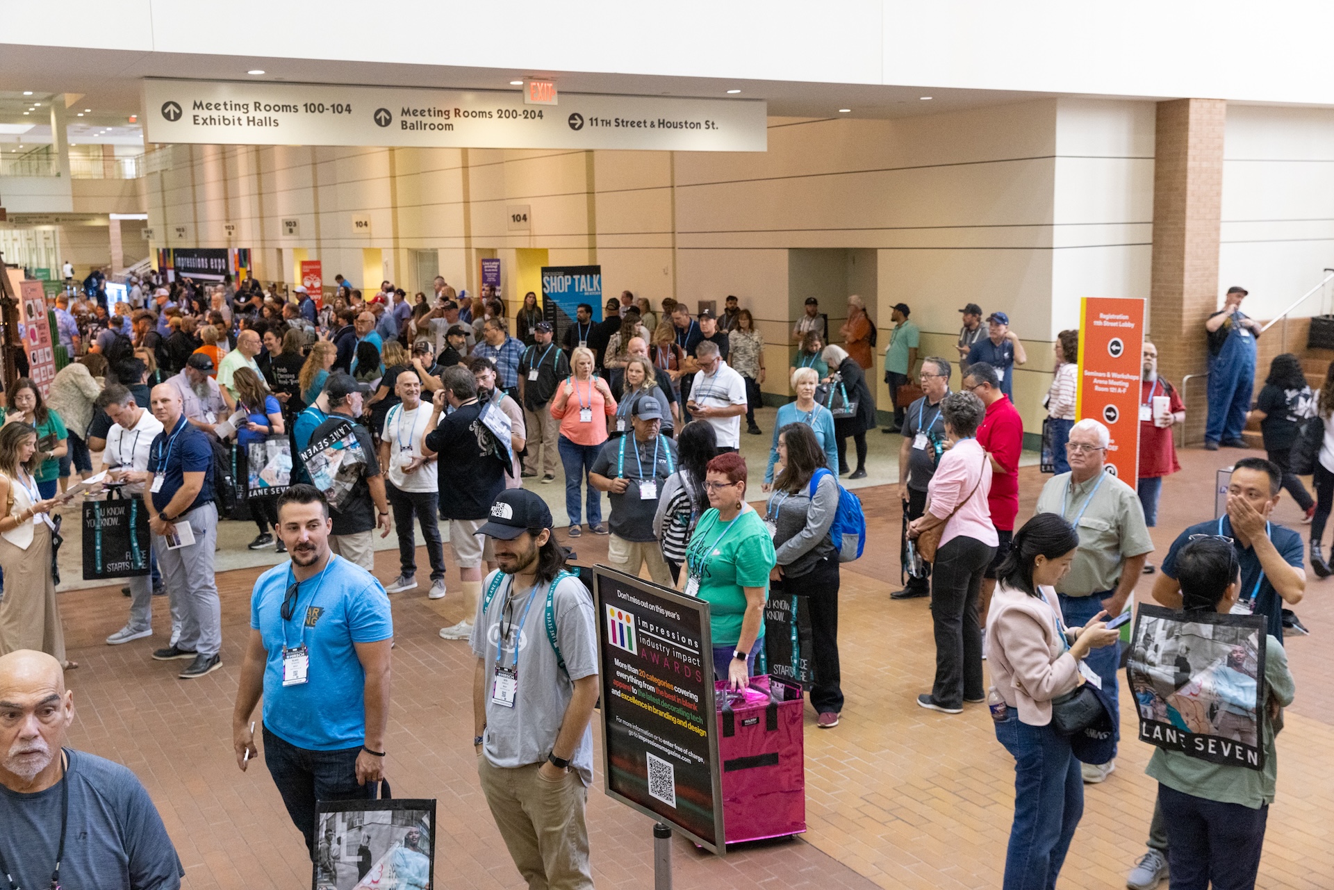 Impressions Exo Dallas, Texas, decorated apparel trade show