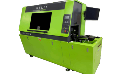 Inkcups Launches Helix High Throw UV Cylindrical Printer for 360-Degree Direct-to-Object Printing