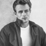 Trend Setter James Dean wearing a White Cotton T-shirt