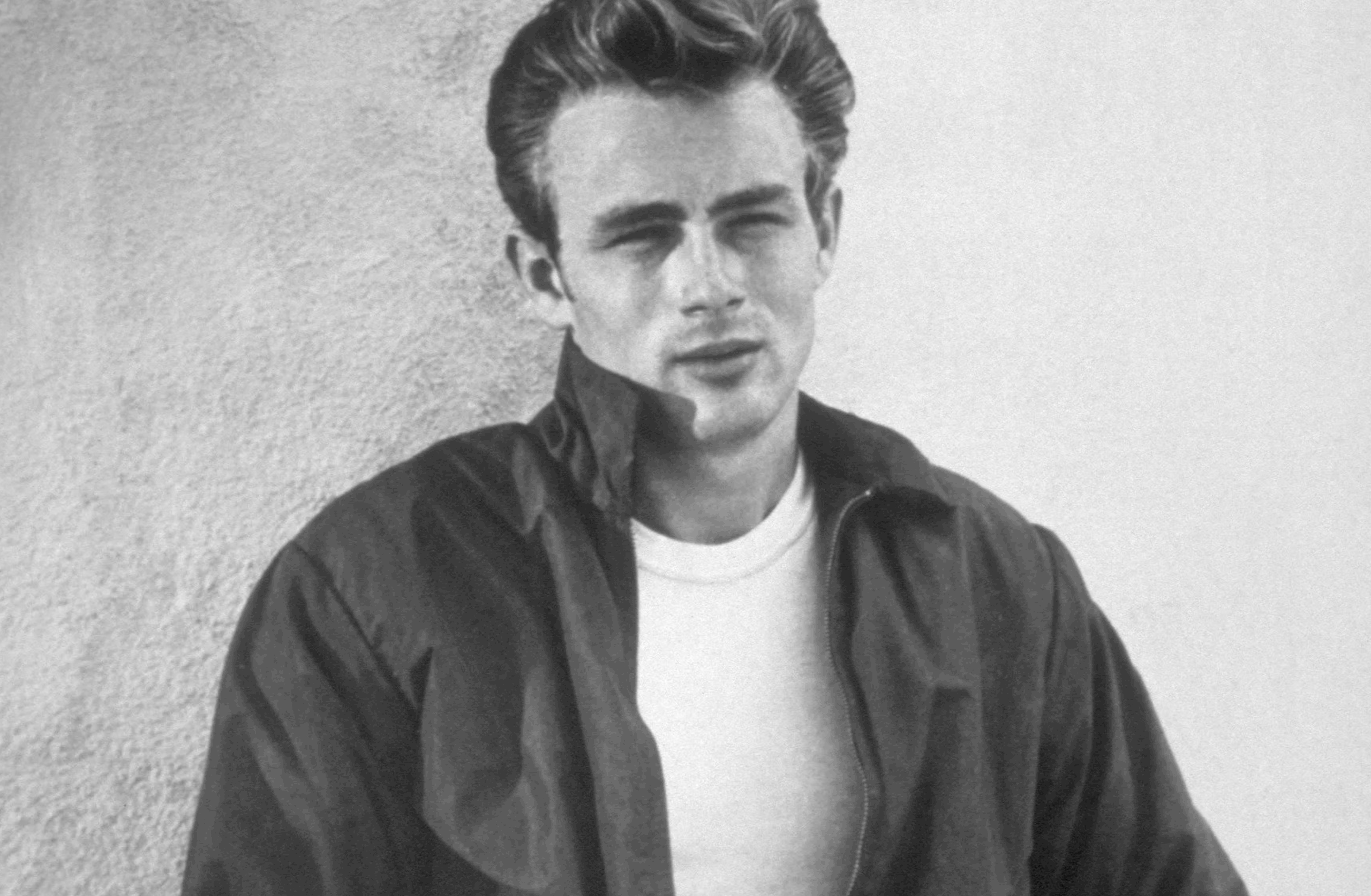 Trend Setter James Dean wearing a White Cotton T-shirt