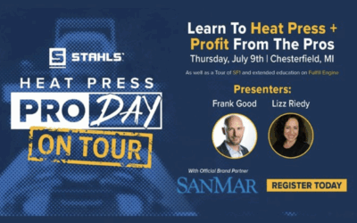 STAHLS’ Heat Press Pro Day Taking Place at SF-1 Showroom, July 9