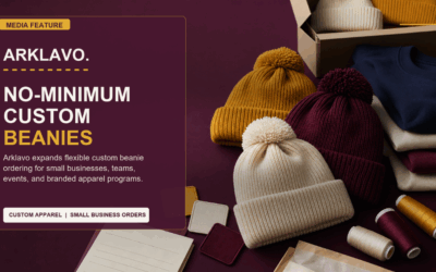Arklavo Expands No-Minimum Custom Beanie Program for Small Businesses