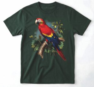 T-shirt decorated with AI-generated image