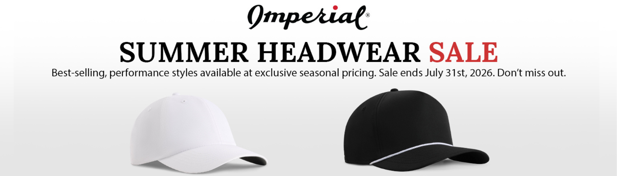 Imperial Launches Summer Headwear Sale on Best-Selling Performance Caps Through July 31