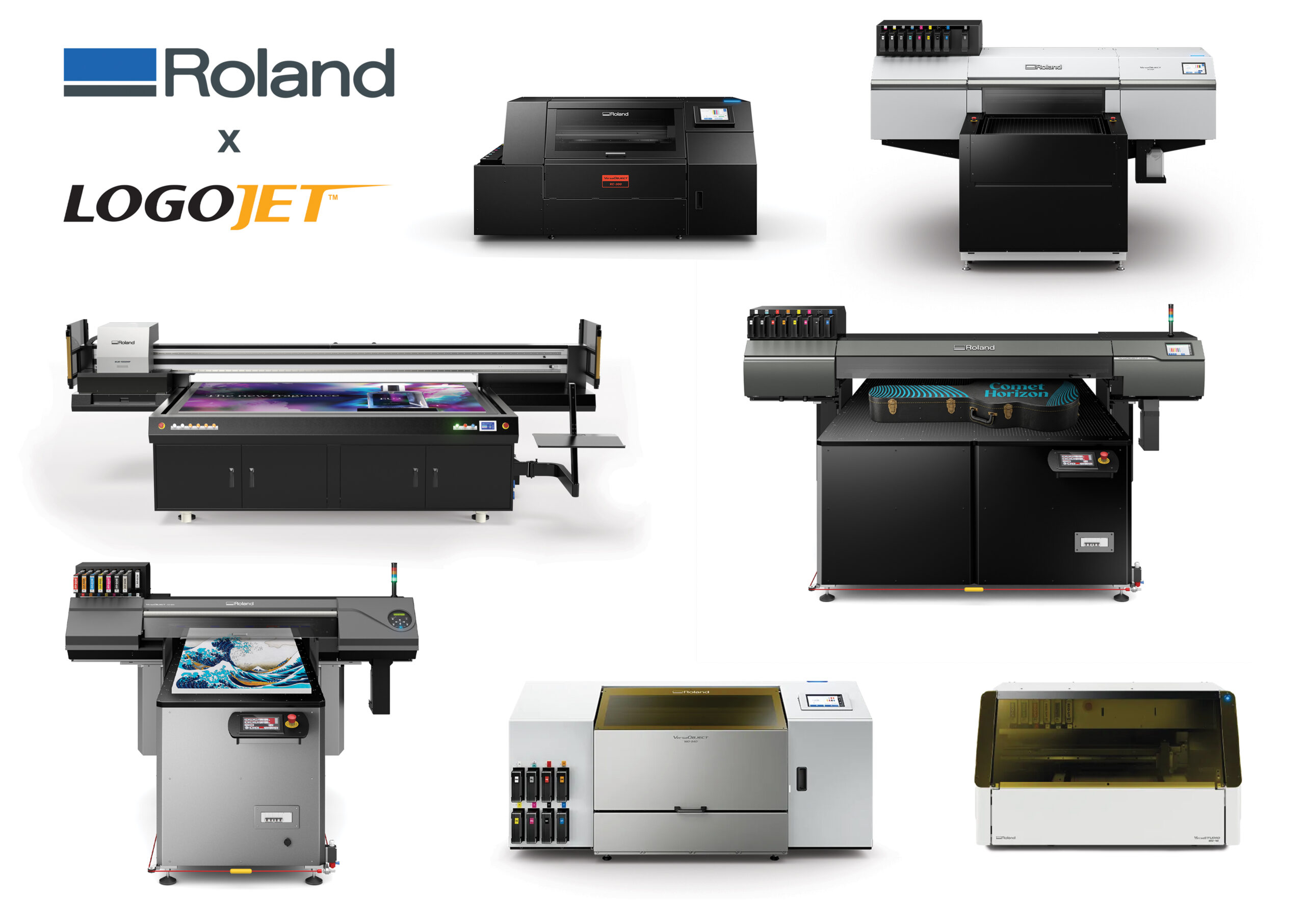 Roland DG UV printers added to LogoJET direct-to-object printing lineup