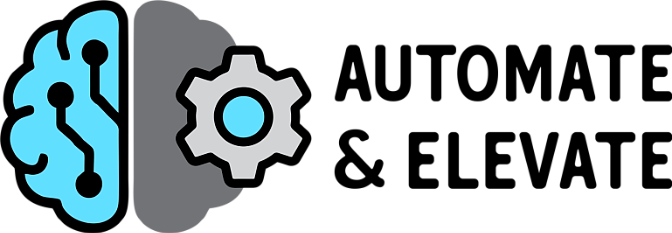 Automate & Elevate 2026 AI and automation event logo from Branded Merch Network