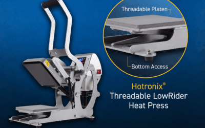Hotronix Updates Threadable LowRider Heat Press for Small-Format Decoration