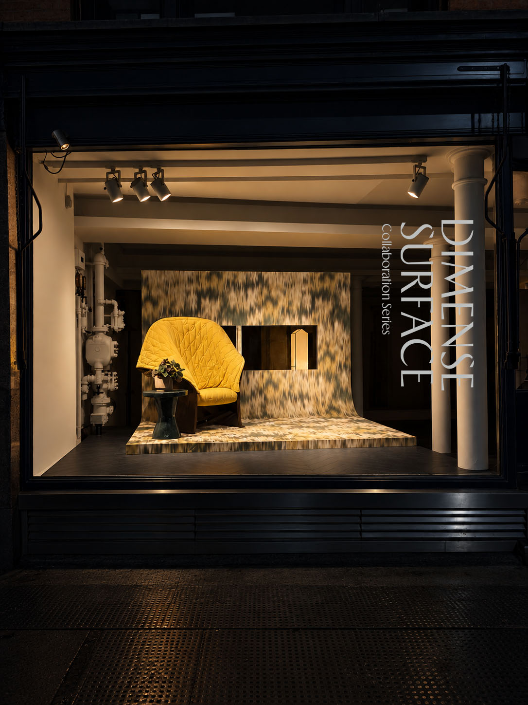 Roland DG Dimense Surface textured wallcovering interior installation