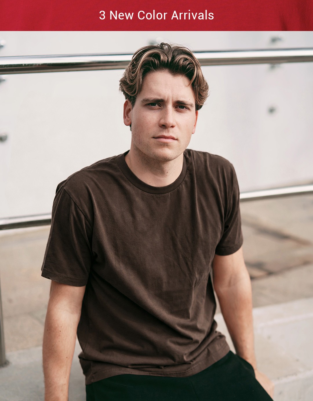Independent Trading Co. PRM180PT pigment-dyed T-shirt in Brown